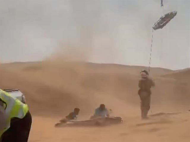 Sharjah Police, National Guard airlift injured motorcyclist after crash