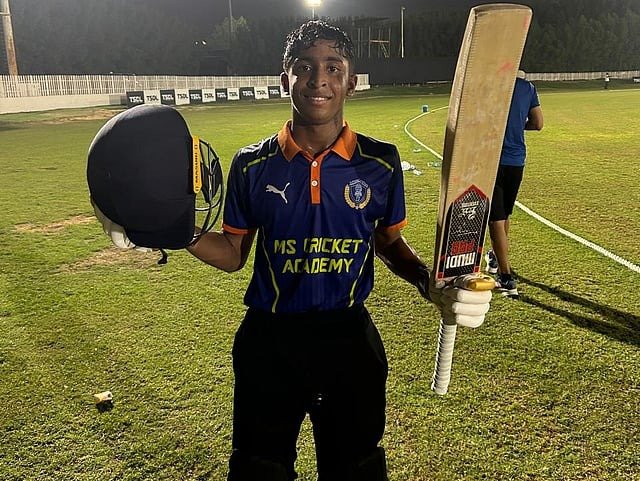 14-year-old Devahans Sahoo scores 111-ball 289 for new record in UAE U-15