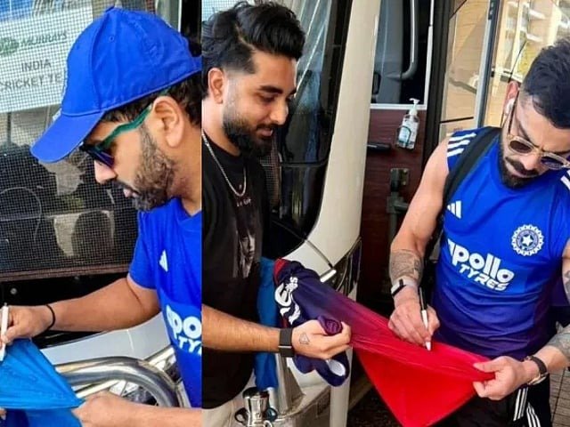 Watch: Heartwarming gesture as Rohit Sharma, Virat Kohli delight Pakistani fan in Perth