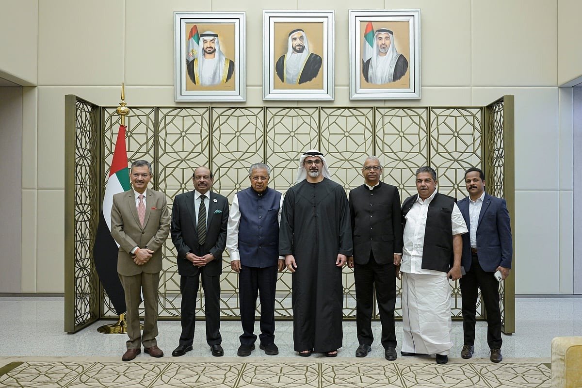 Video: Sheikh Khaled meets Kerala Chief Minister Pinarayi Vijayan in Abu Dhabi