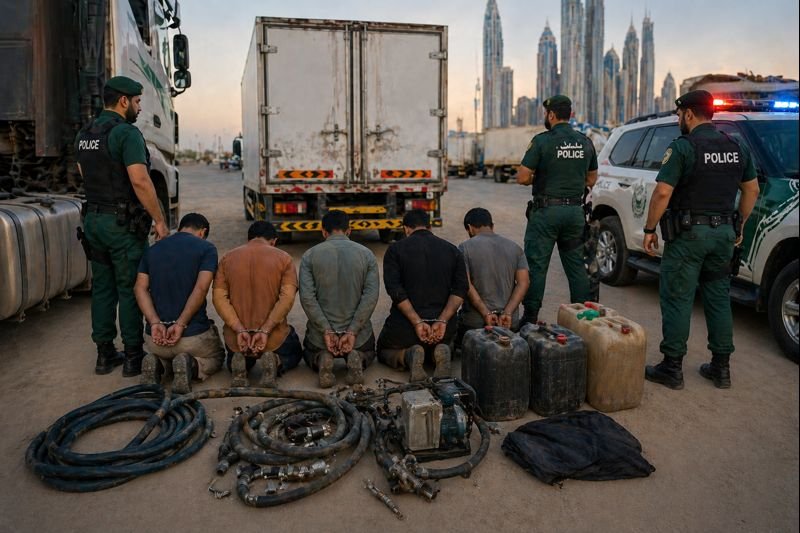 Dubai Police Dismantle Diesel Theft Gang Behind Series of Truck Fuel Robberies
